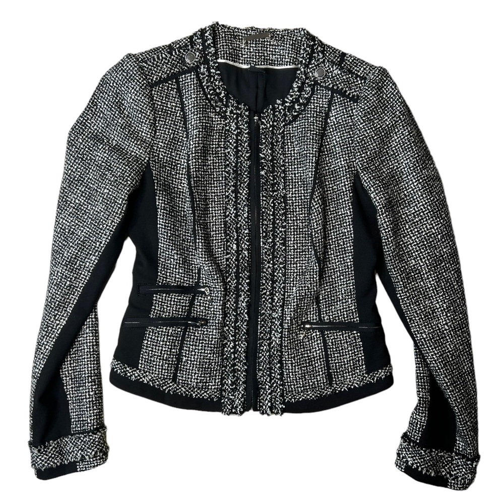 White House Black Market Size 4 Tweed Jacket Blazer